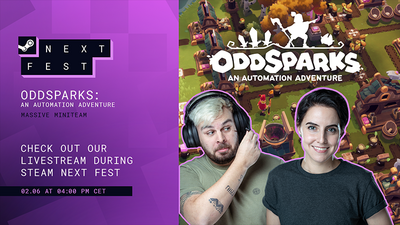 Oddsparks STEAM Broadcast at Nextfest
