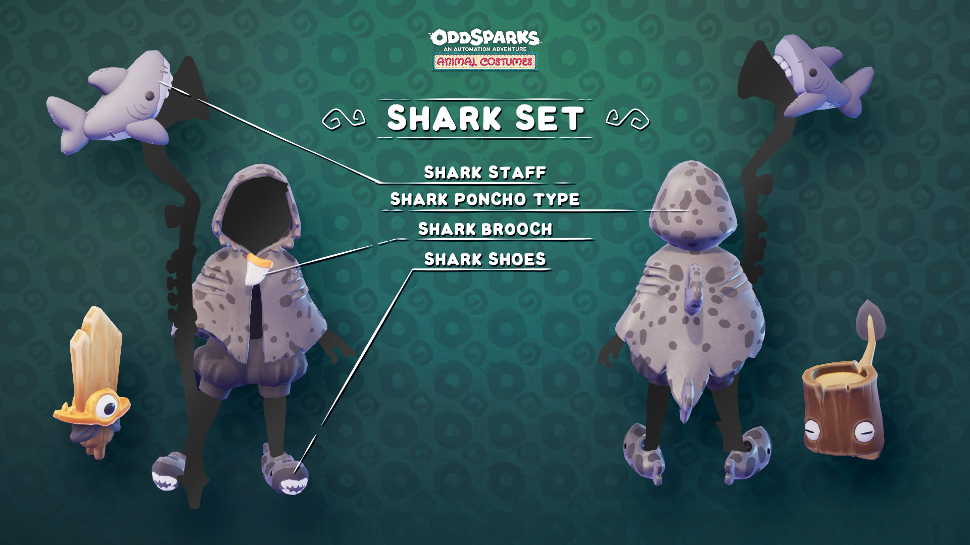 Oddsparks_Devlog_AnimalCostumesDLC_Shark